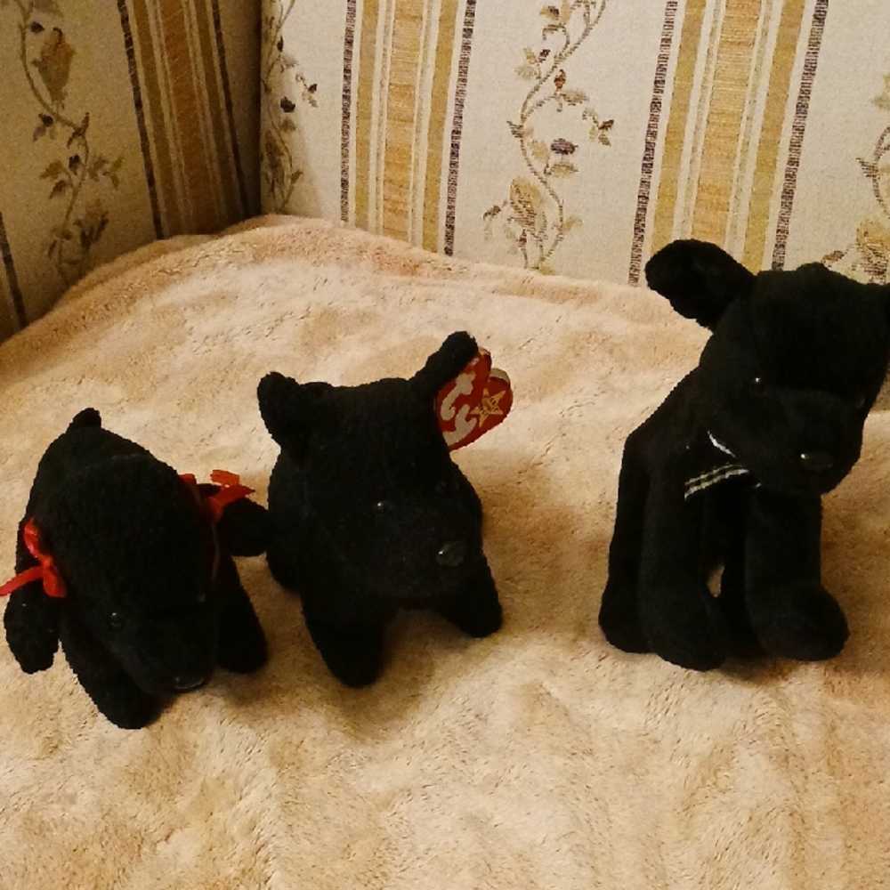 Ty Pet Dog Scottie,luke, Gigi 1996,98, 99